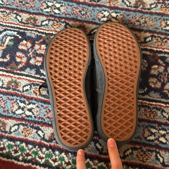 Vans Authentic Skate Shoe Black Monochrome - Picture 7 of 9